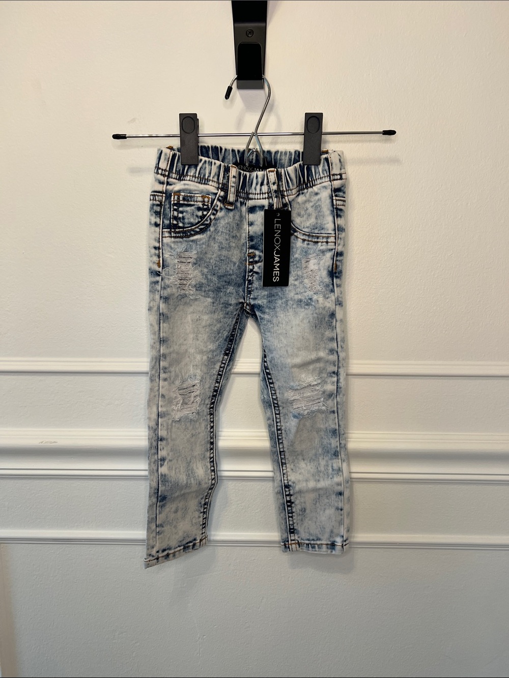 Lenox James NWT 2T Kids Light Acid-Wash Blue Pull-On Jeans